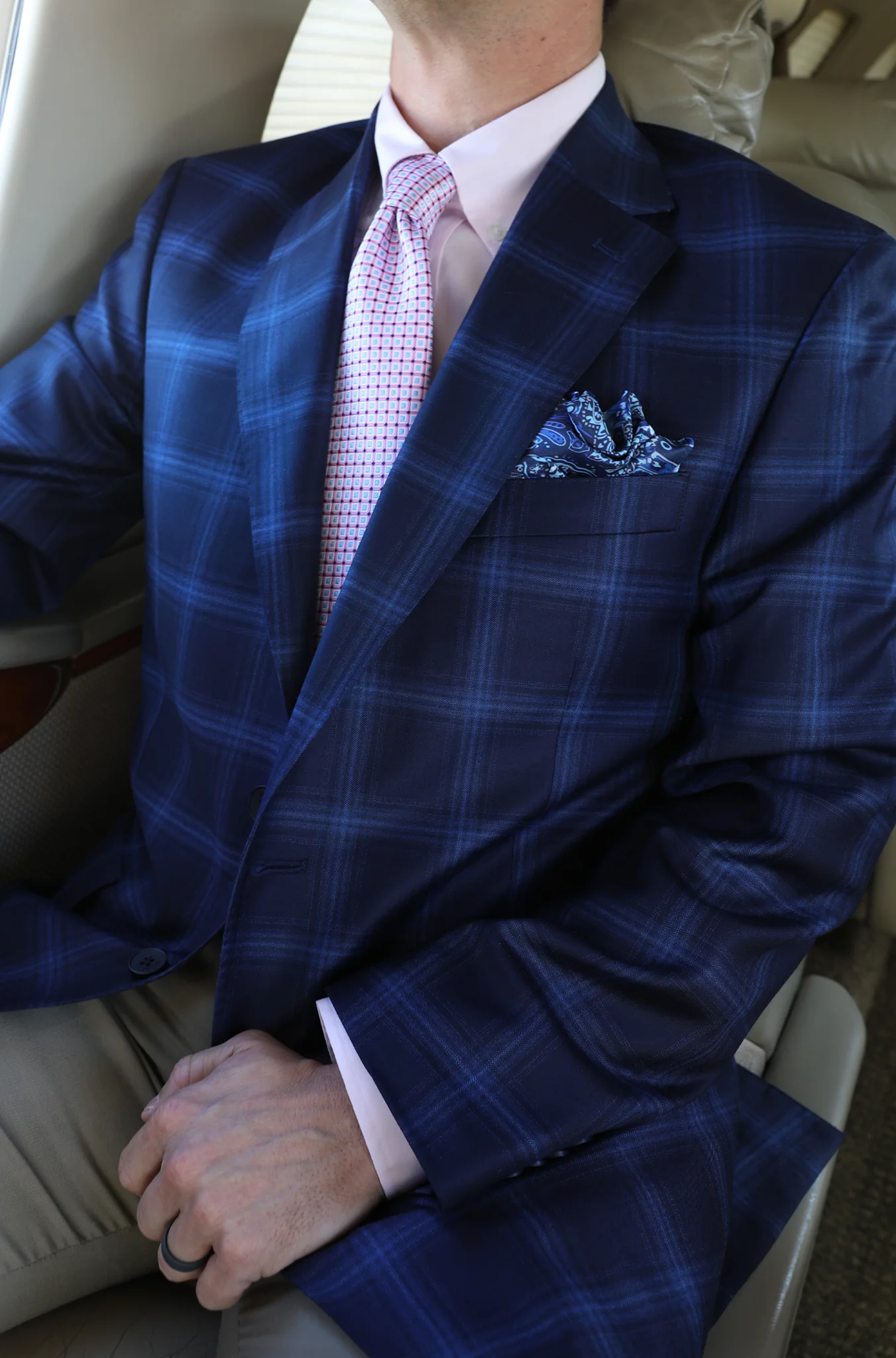 Audubon Navy with Royal Plaid Sport Coat - Image 2