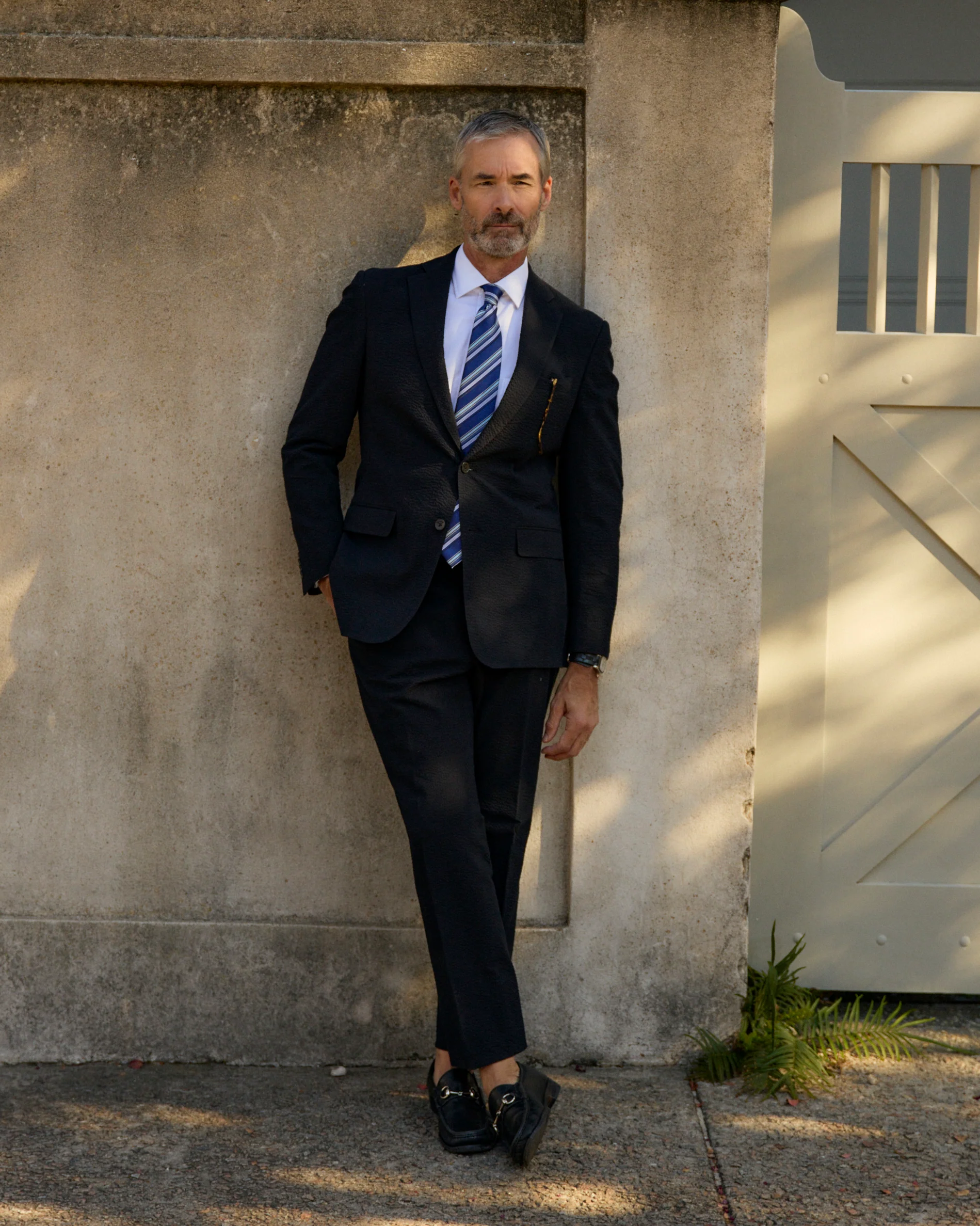 Black Pepper Seersucker Stretch Pant - Image 5