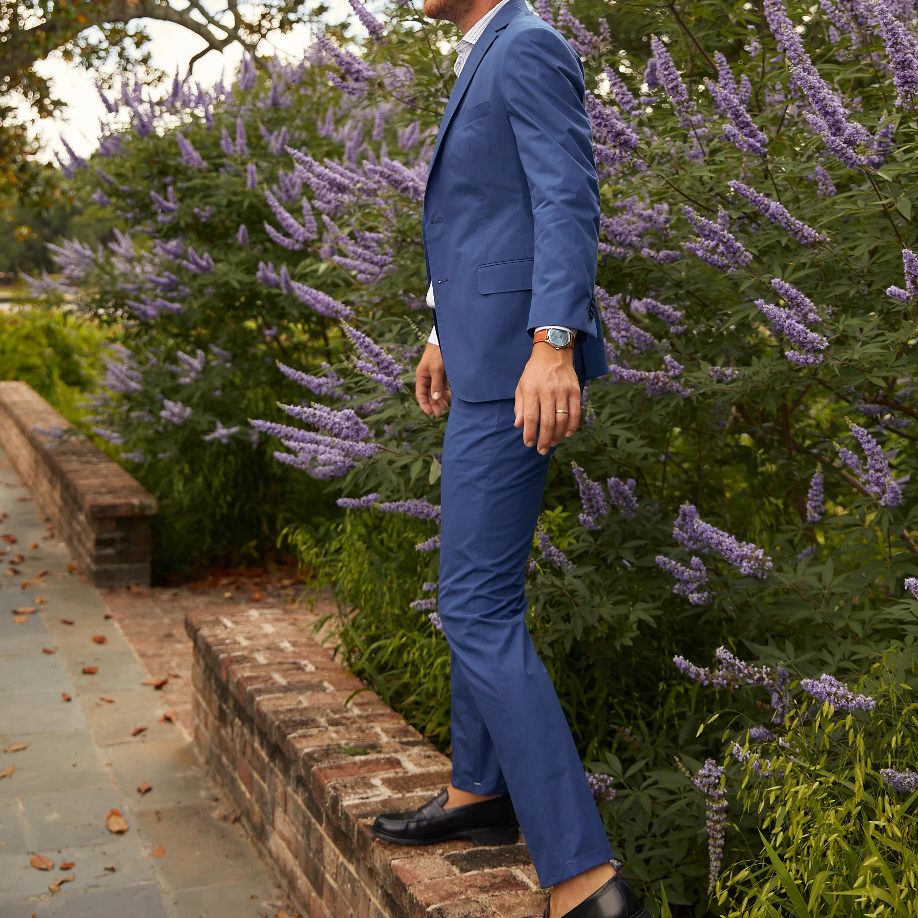 Channel Blue Poplin Pant - Image 4
