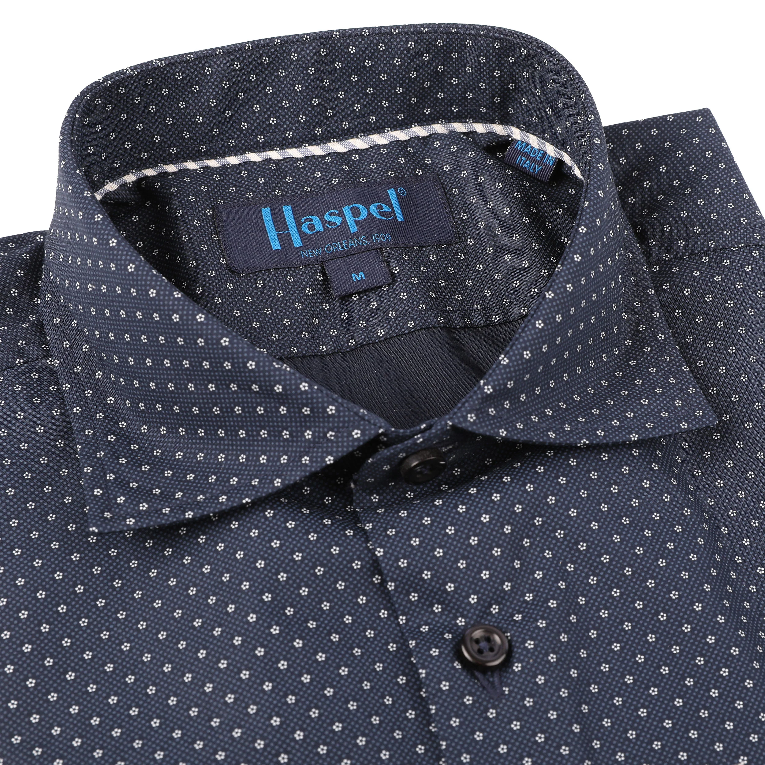 Erato Navy Texture with White Dot