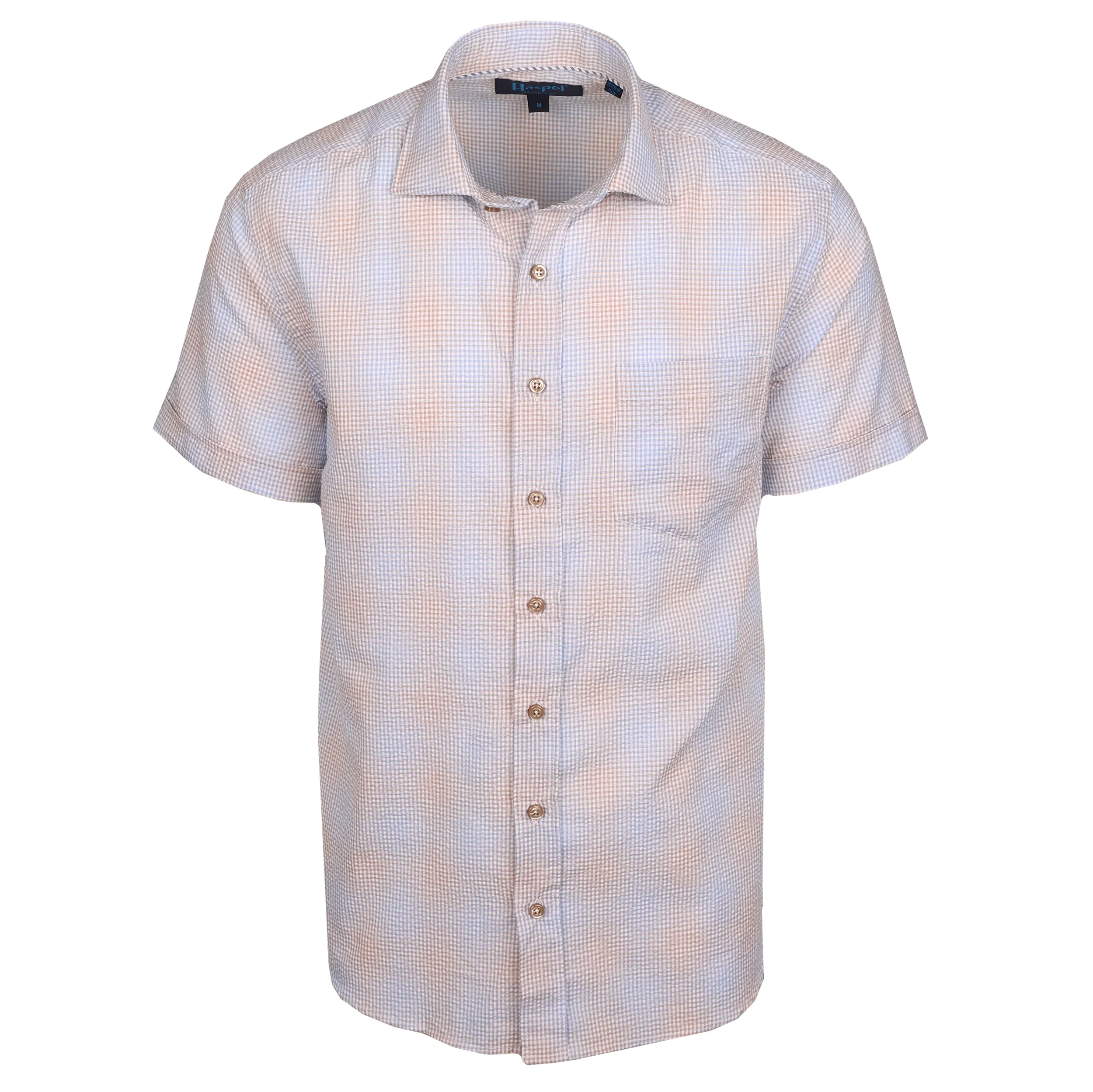 Freret Blue & Brown Mini Melange Check - Image 2