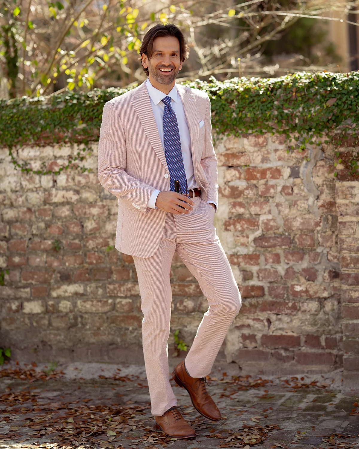 Hurricane Red Seersucker Stretch Sport Coat | Seersucker Suit Separates - Image 5