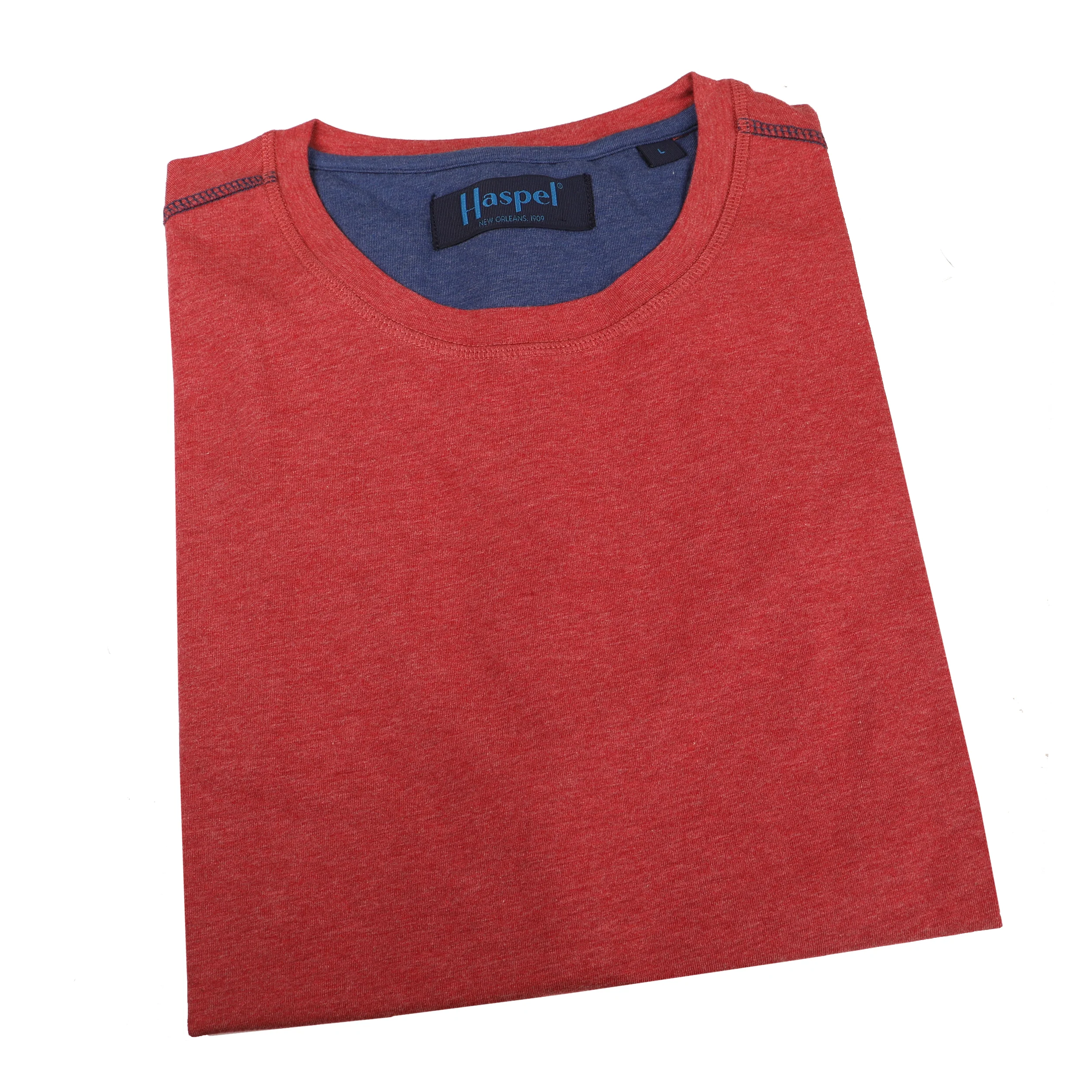 Krewe Neck Luxe T-Shirt - Short Sleeve Red - Image 4
