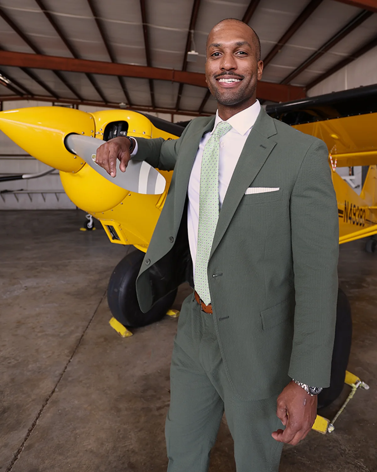 Martini Olive Green Seersucker Stretch Pants | Seersucker Suit Separates - Image 5