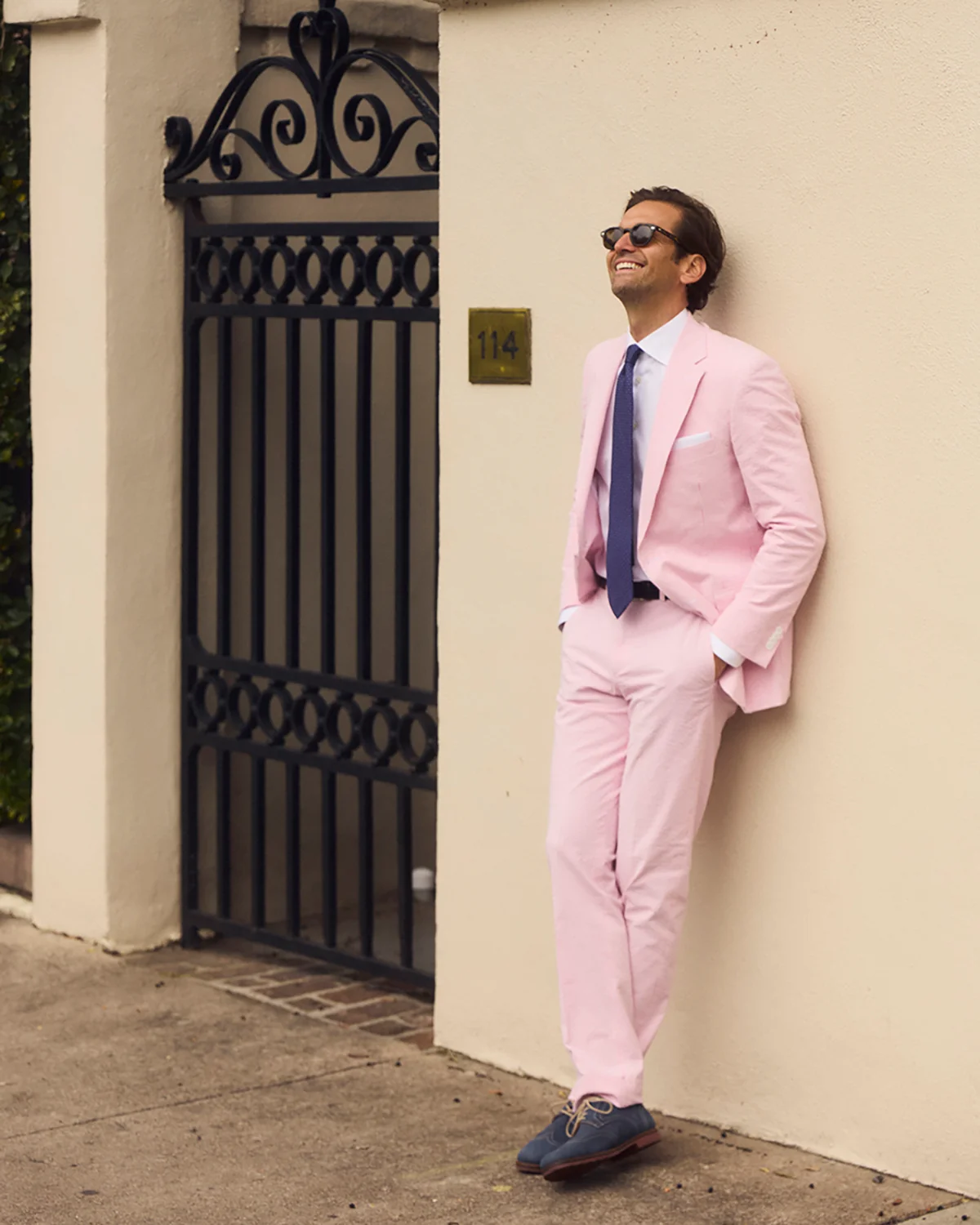 Pink Lemonade Seersucker Stretch Sport Coat | Seersucker Suit Separates - Image 4