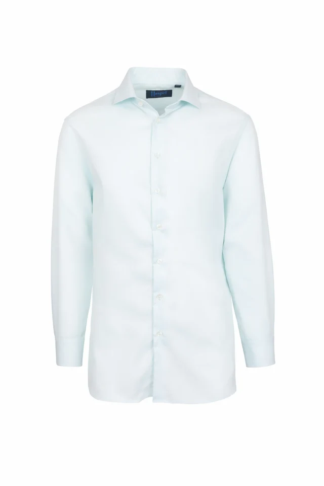 Prato Lt. Blue Textured Solid Dress Shirt - Image 2