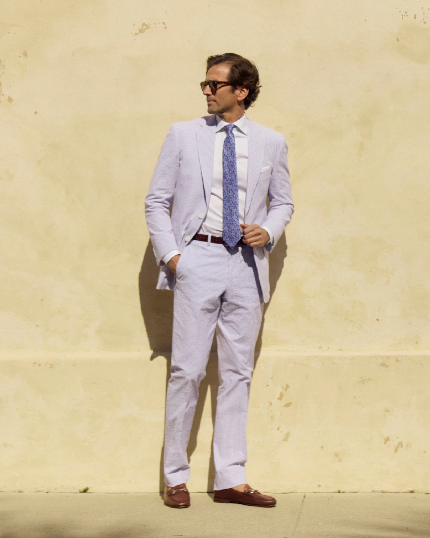 Purple Haze Seersucker Stretch Pant | Seersucker Suit Separates - Image 3