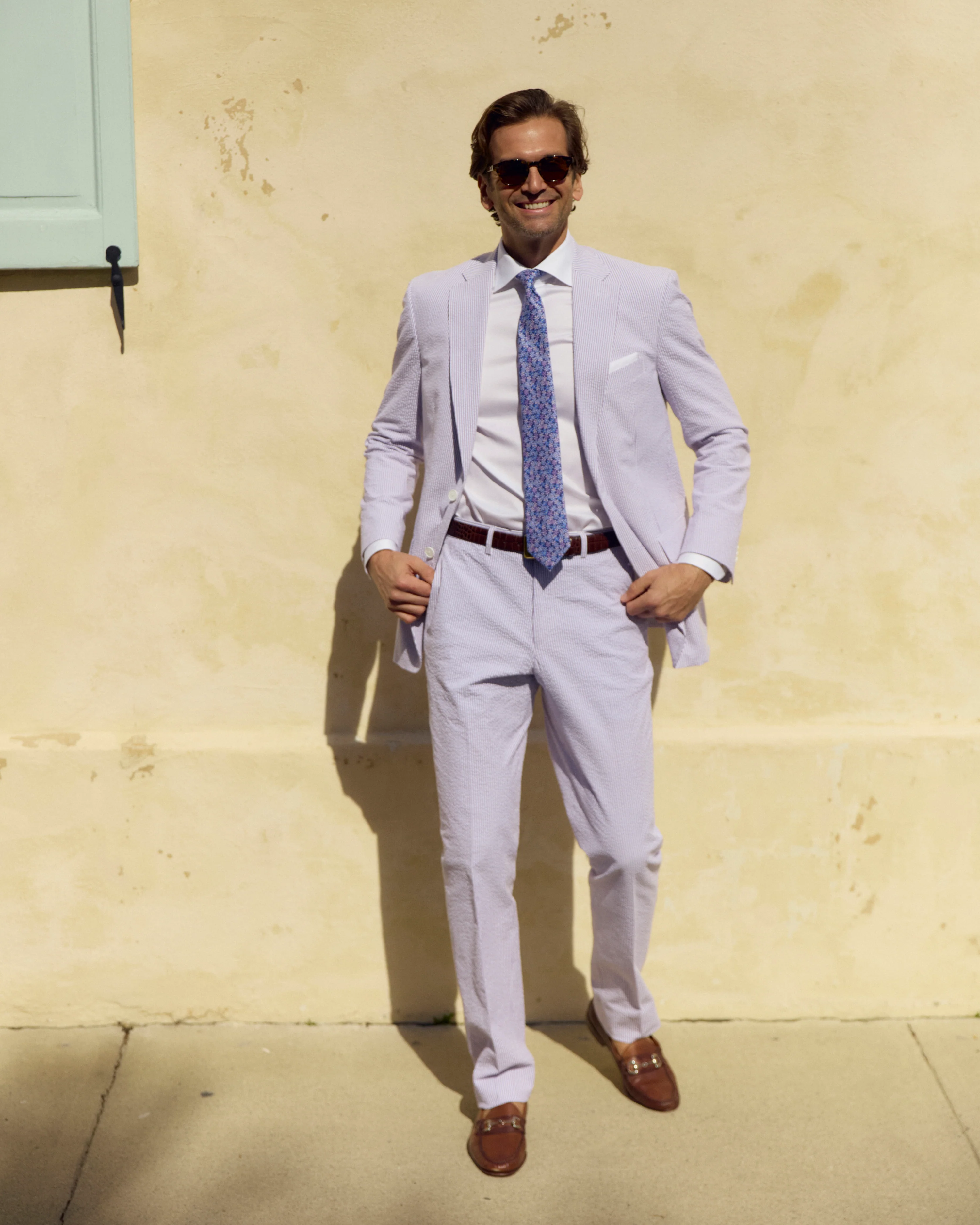 Purple Haze Seersucker Stretch Pant | Seersucker Suit Separates - Image 4