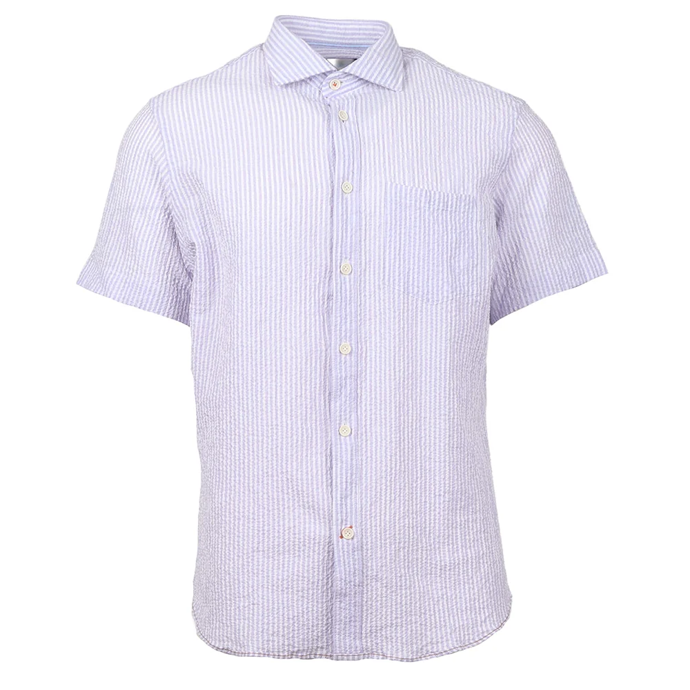 Riley Lavender Stripe Seersucker Short Sleeve - Image 6