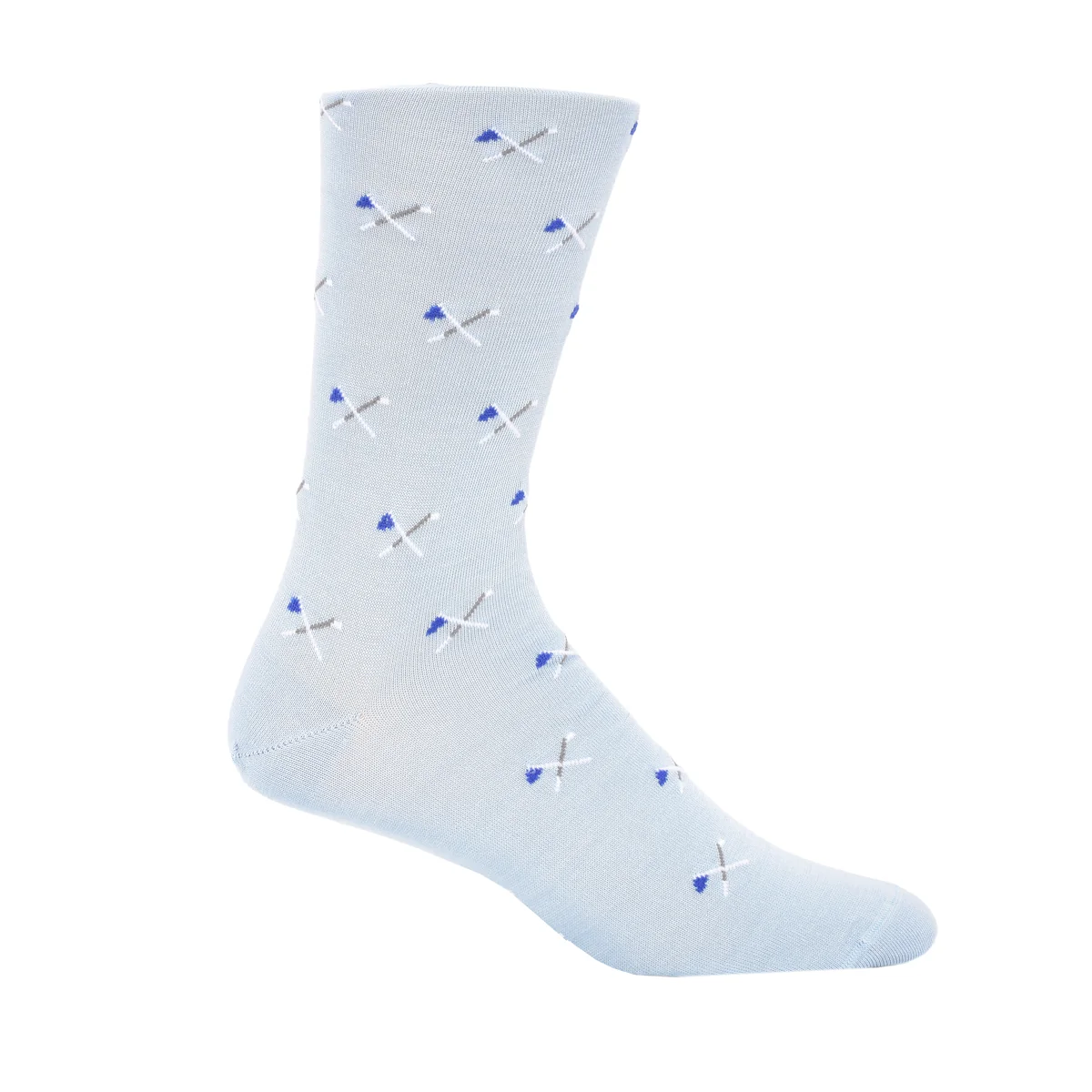 Sky Blue with Golf Clubs Socks