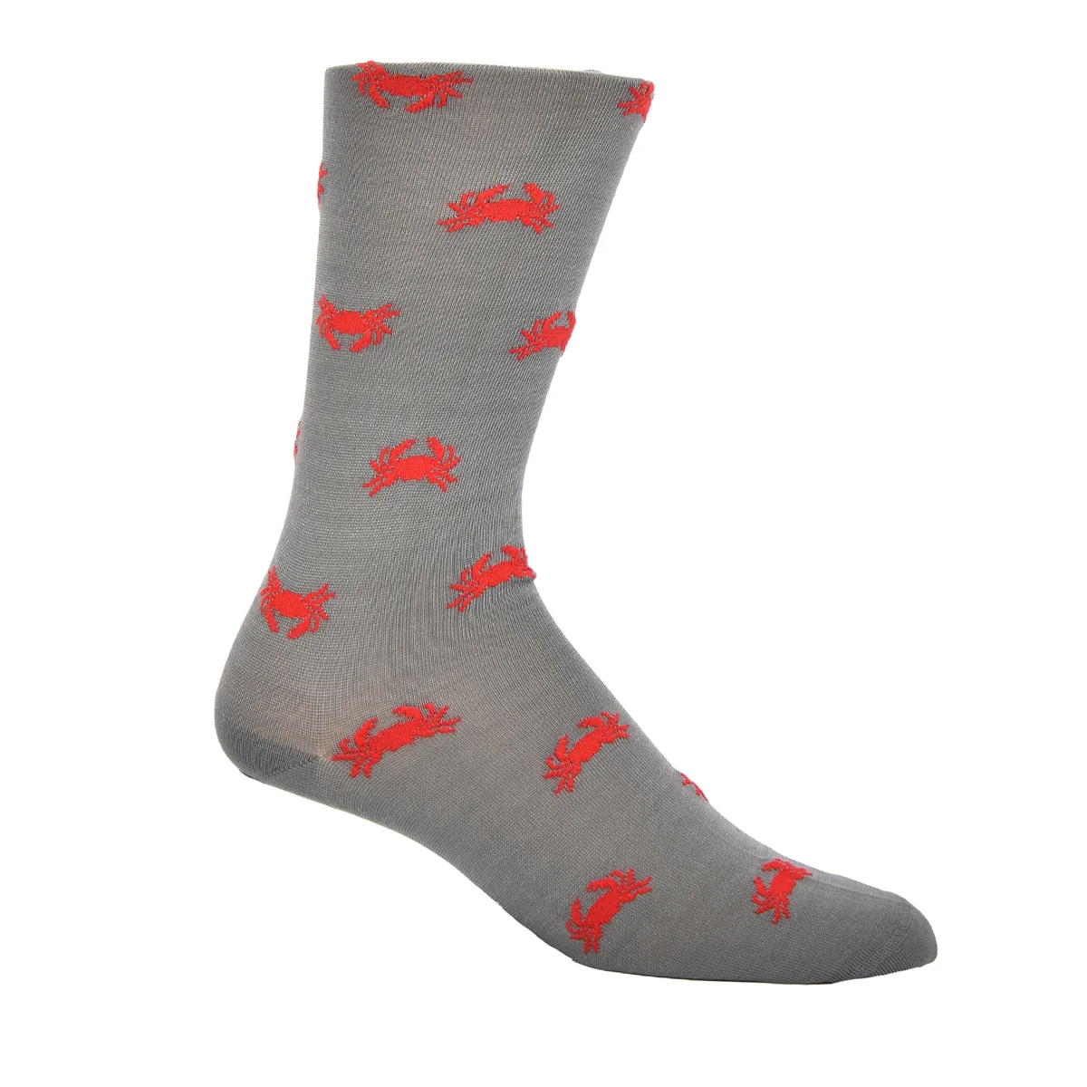 Steel Grey with Crabs Socks