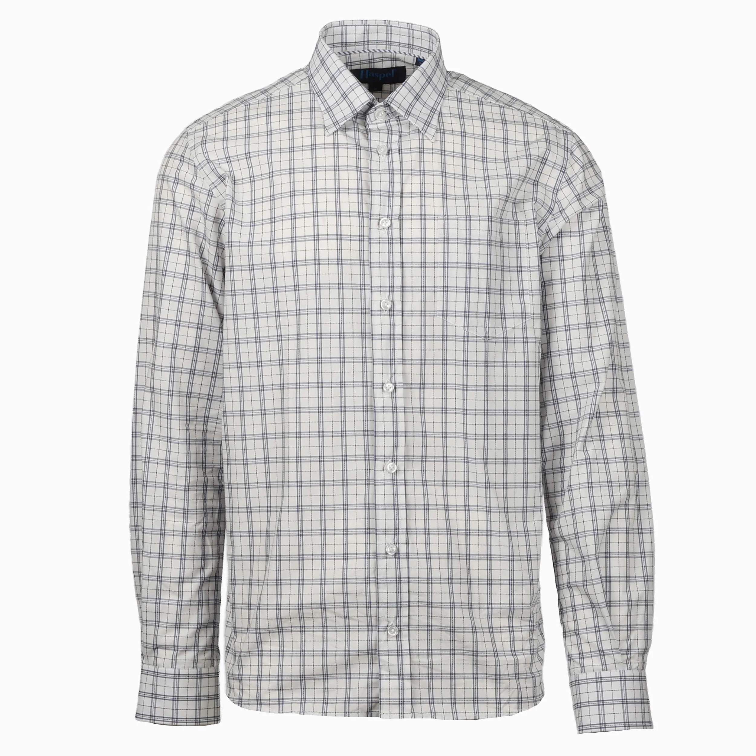 Treme Navy Broken Grid Long Sleeve Shirt - Image 2