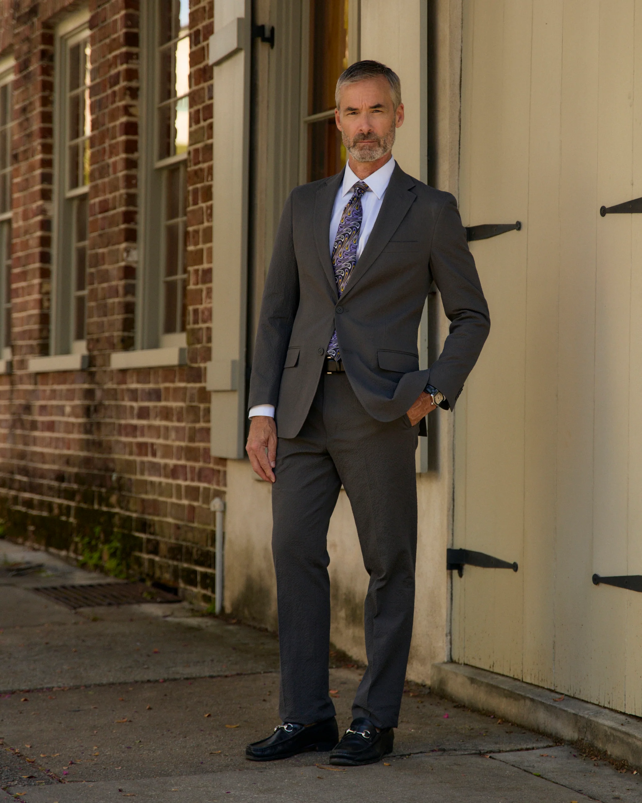Voodoo Gray Seersucker Stretch Pant - Image 3